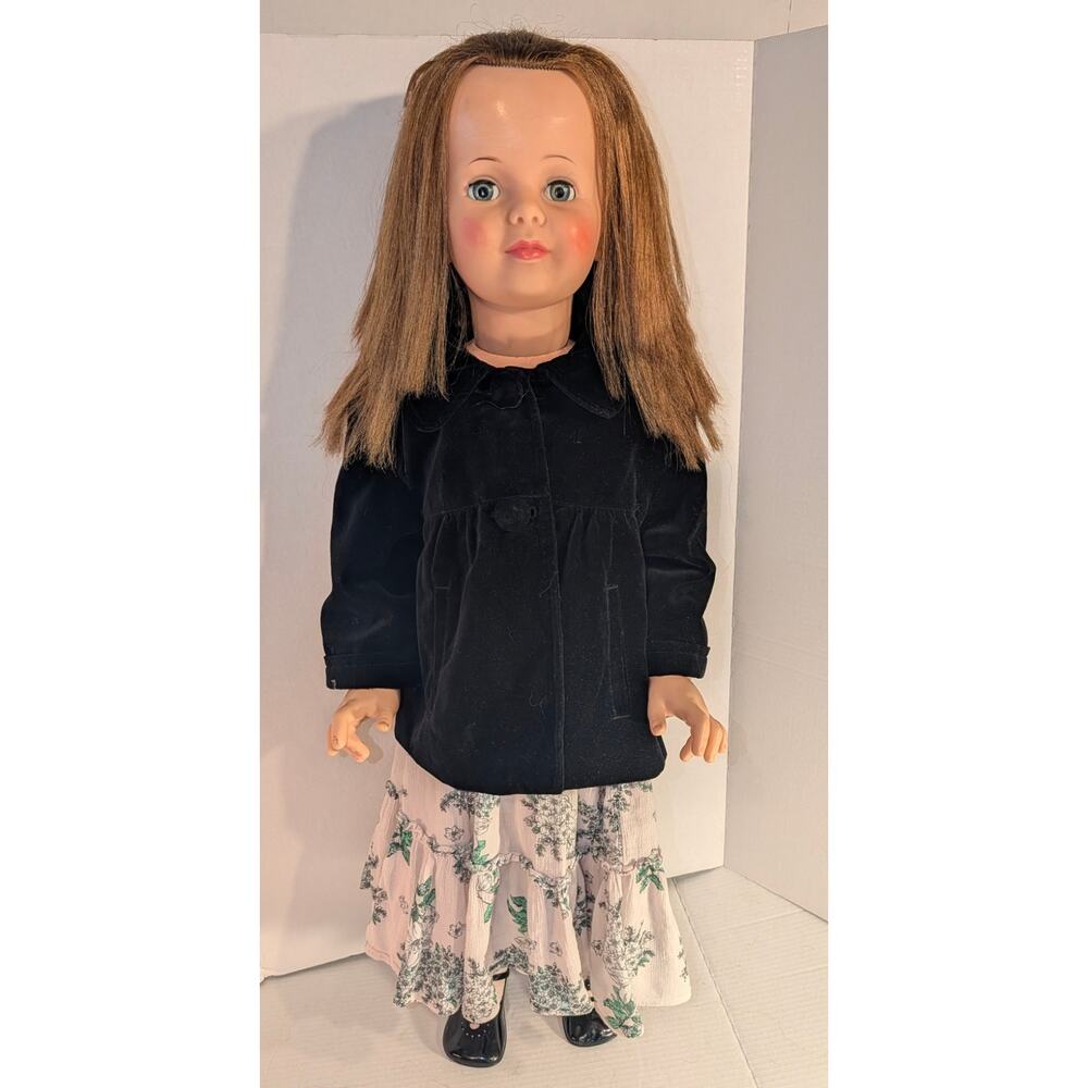 Vintage Ideal Patty Playpal Doll Rare Auburn Hair No Bangs G-35